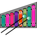 download Xylophone Colourful clipart image with 315 hue color