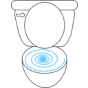 download Swirly Toilet clipart image with 0 hue color