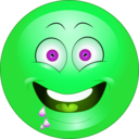 download Yellow Hypnotize Smiley Emoticon clipart image with 90 hue color