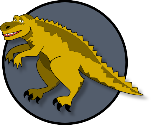 A Cartoon Dinosaur