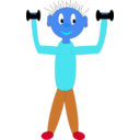 download Strengthen clipart image with 180 hue color