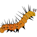 download Caterpillar Gusano clipart image with 135 hue color