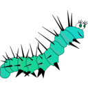 download Caterpillar Gusano clipart image with 270 hue color