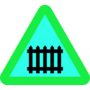 download Fence Gate Roadsign clipart image with 135 hue color
