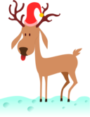 A Cartoon Reindeer