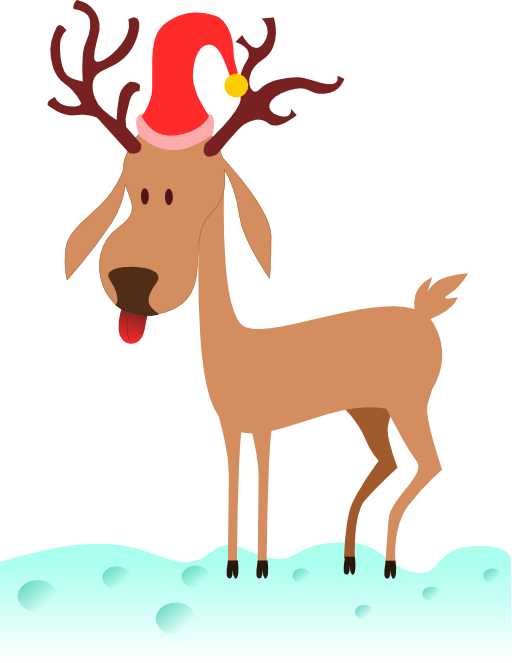 A Cartoon Reindeer Clipart I2clipart Royalty Free Public Domain Clipart