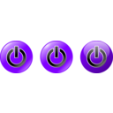 download Power Buttons clipart image with 270 hue color