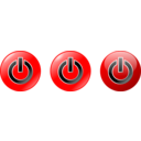 download Power Buttons clipart image with 0 hue color