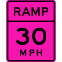 download Ramp Speed 30 clipart image with 270 hue color