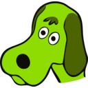 download Drawn Dog clipart image with 45 hue color