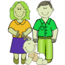 download Family 2 clipart image with 45 hue color