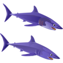 download Blue Shark clipart image with 45 hue color