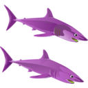 download Blue Shark clipart image with 90 hue color