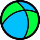 download Ball Icon clipart image with 135 hue color
