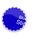 download Blue Sticker clipart image with 45 hue color
