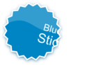 Blue Sticker