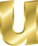 Effect Letters Alphabet Gold