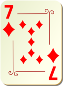 Ornamental Deck 7 Of Diamonds