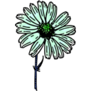 download Colored Daisy 2 clipart image with 135 hue color