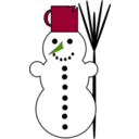 download Snowman2 clipart image with 90 hue color