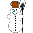 download Snowman2 clipart image with 135 hue color