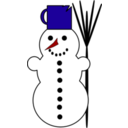 download Snowman2 clipart image with 0 hue color