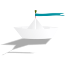 download Paperboat clipart image with 315 hue color