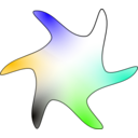 download Star clipart image with 45 hue color