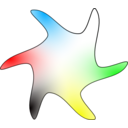 download Star clipart image with 0 hue color