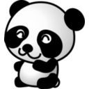download Panda02 clipart image with 45 hue color