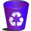 download Trashcan Papelera clipart image with 45 hue color