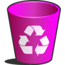download Trashcan Papelera clipart image with 90 hue color