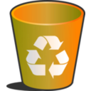 download Trashcan Papelera clipart image with 180 hue color