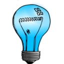 download Incandescent Light Bulb clipart image with 135 hue color