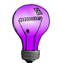 download Incandescent Light Bulb clipart image with 225 hue color