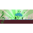 download A Love Note In Music In Nature clipart image with 90 hue color