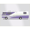 download Land Yacht Motorhome clipart image with 45 hue color