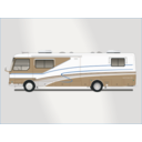 download Land Yacht Motorhome clipart image with 180 hue color