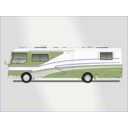 download Land Yacht Motorhome clipart image with 225 hue color
