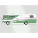 download Land Yacht Motorhome clipart image with 270 hue color