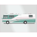 download Land Yacht Motorhome clipart image with 315 hue color