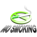 download No Smoking 3d clipart image with 90 hue color
