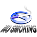 download No Smoking 3d clipart image with 225 hue color