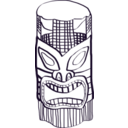 download Tiki clipart image with 270 hue color