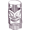 download Tiki clipart image with 315 hue color