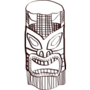 download Tiki clipart image with 0 hue color