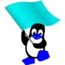download Commie Tux clipart image with 180 hue color