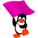 download Commie Tux clipart image with 315 hue color