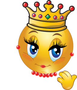 Queen Smiley Emoticon