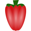 download Red Pepper clipart image with 0 hue color